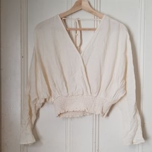 Forever 21 surplice crop top